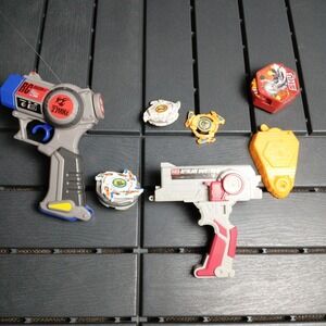 VTG White Dragoon G Tyson RC Grip Beyblade Launcher Takara V Force + Extras - ZC